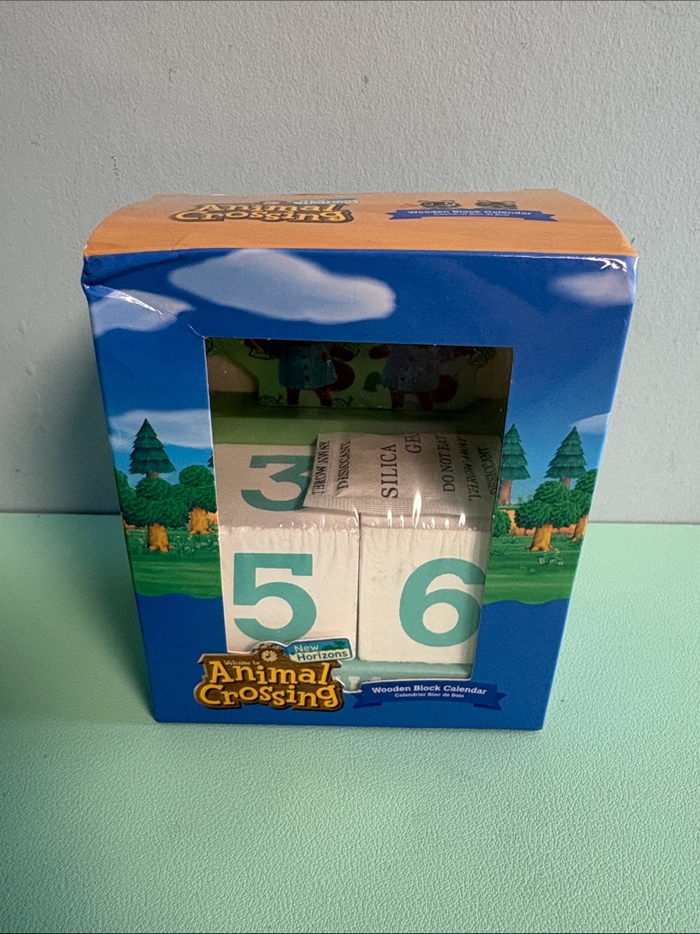 Nintendo Animal Crossing Timmy and Tommy Wooden Block Calendar, Desk Calendar